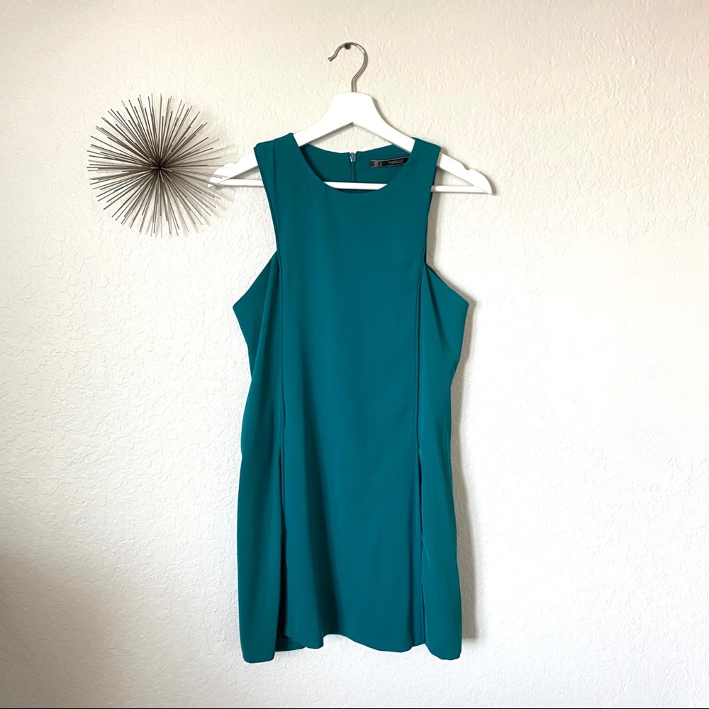 Zara Trafaluc Collection Green Mini Dress Size S